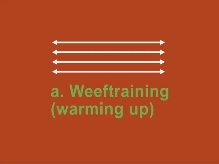 Schema weeftraining